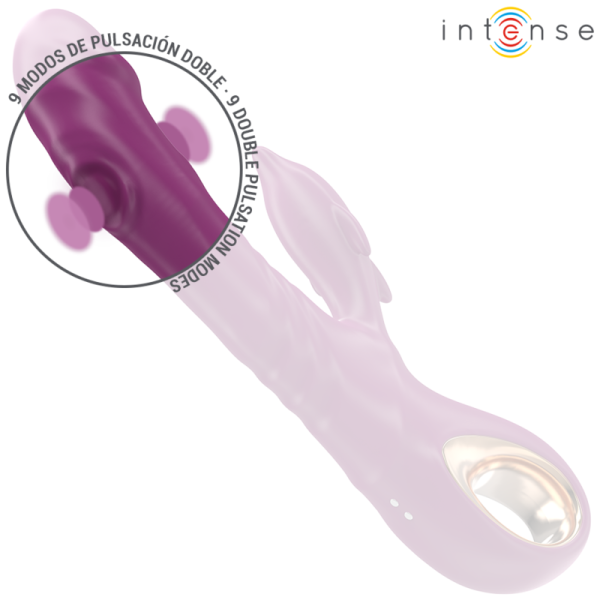INTENSE - HALLE VIBRADOR MULTIFUNCIONAL COM LÃNGUA ESTIMULANTE DE GOLFINHOS ROXO - Image 4