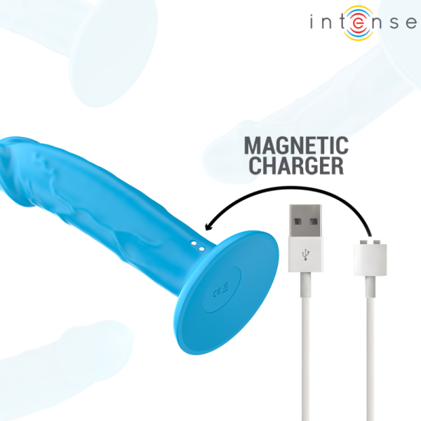INTENSE - PHOEBE VIBRADOR REALISTA 10 VIBRAÃÃES AZUL CONTROLE REMOTO - Image 6