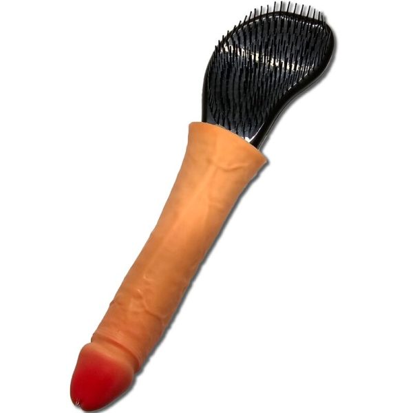 DIABLO PICANTE - ESCOVA DE CABELO COM PÃNIS NA PONTA