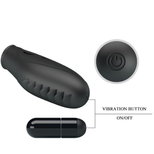 PRETTY LOVE - VIBRADOR DE DEDO DE SILICONE GILO PRETO - Image 5