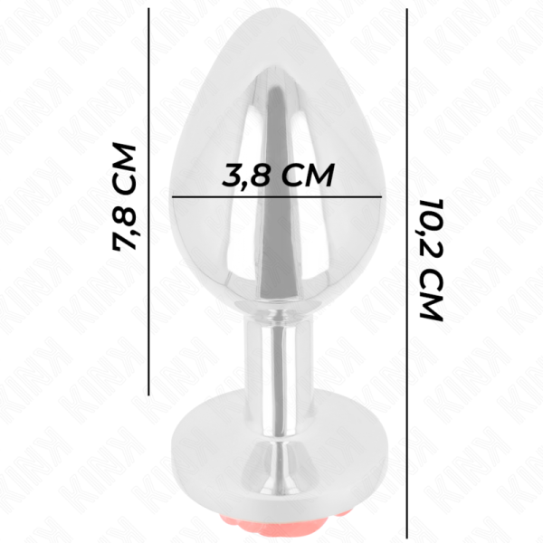 KINK - PLUG ANAL ROSA VERMELHO TAMANHO L - Image 4