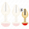 KINK - PLUG ANAL OURO ROSA VERMELHO TAMANHO S - Image 2