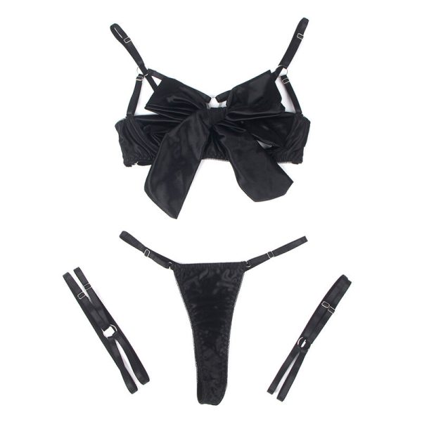 SUBBLIME - 955205 CONJUNTO DE SUTIÃ COM LAÃO PRETO AJUSTÃVEL L/XL - Image 7