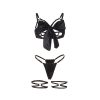 SUBBLIME - 955205 CONJUNTO DE SUTIÃ COM LAÃO PRETO AJUSTÃVEL L/XL - Image 8