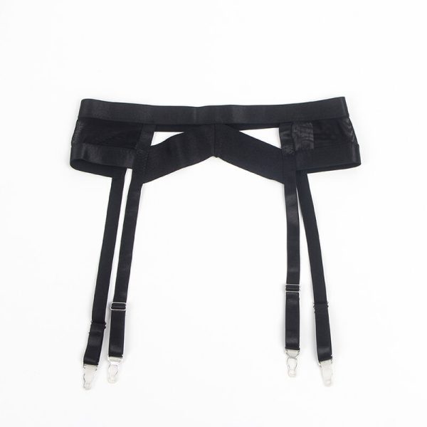 SUBBLIME - 955243 SUTIÃ BONDAGE PRETO COM CONJUNTO DE LIGA L/XL - Image 8