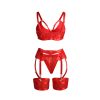 SUBBLIME - 955267 SUTIÃ BONDAGE VERMELHO COM CONJUNTO DE LIGA L/XL - Image 6