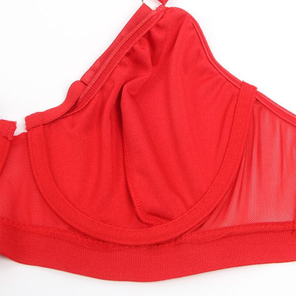 SUBBLIME - 955267 SUTIÃ BONDAGE VERMELHO COM CONJUNTO DE LIGA L/XL - Image 9