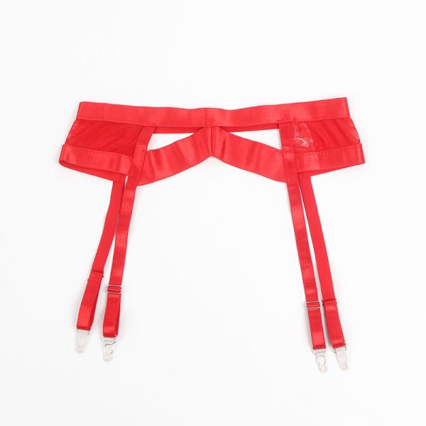 SUBBLIME - 955267 SUTIÃ BONDAGE VERMELHO COM CONJUNTO DE LIGA L/XL - Image 10