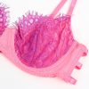 SUBBLIME - 955359 CONJUNTO DE SUTIÃ COM RENDA E LIGAS ROSA E ROXO S/M - Image 10