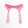 SUBBLIME - 955366 CONJUNTO DE SUTIÃ COM RENDA E LIGAS ROSA E ROXO L/XL - Image 13