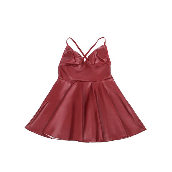 SUBBLIME - 955403 VESTIDO COM ALÃAS DE COURO BORDÃ L/XL - Image 7