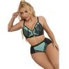 SUBBLIME - 955557 CONJUNTO DE SUTIÃ DE COURO VERDE COM ZÃPER DE MALHA S/M - Image 3