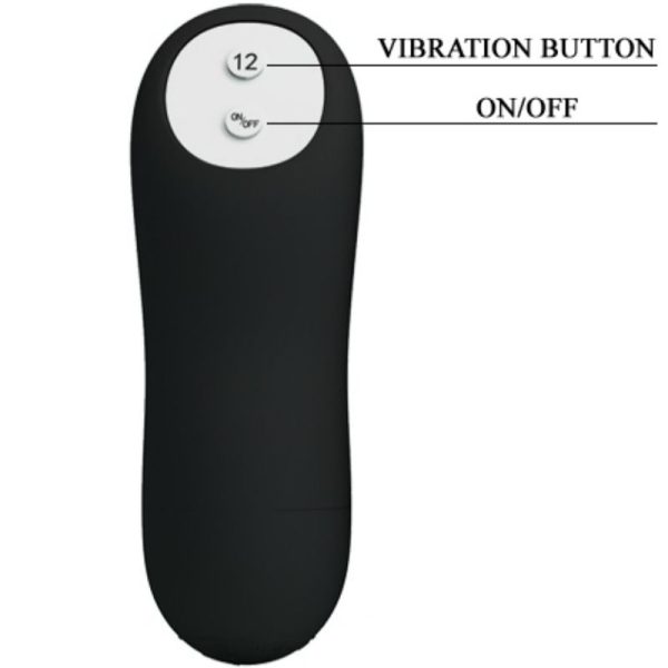 PRETTY LOVE PLUG ANAL SILICONA ESTIMULACION EXTRA Y 12 MODOS VIBRACION - NEGRO - Image 6