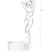 PASSION WOMAN BS038 BODYSTOCKING RED ONE SIZE - Image 2