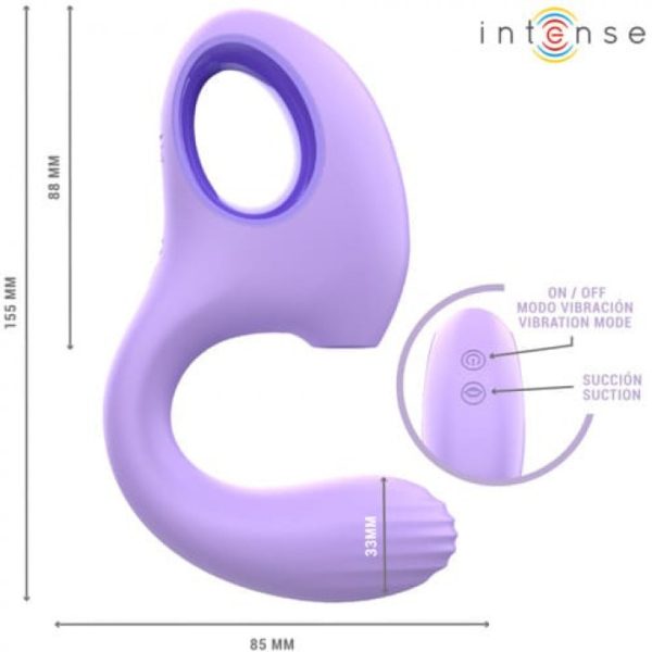 INTENSE - BAXTER VIBRADOR E ESTIMULADOR VIOLETA CONTROLE REMOTO - Image 3