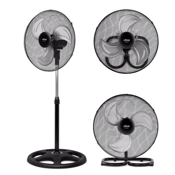 VENTILADOR PIE UFESA 84105334 OTTAWA 3EN1 3 ASPAS 45CM 70W OSC.