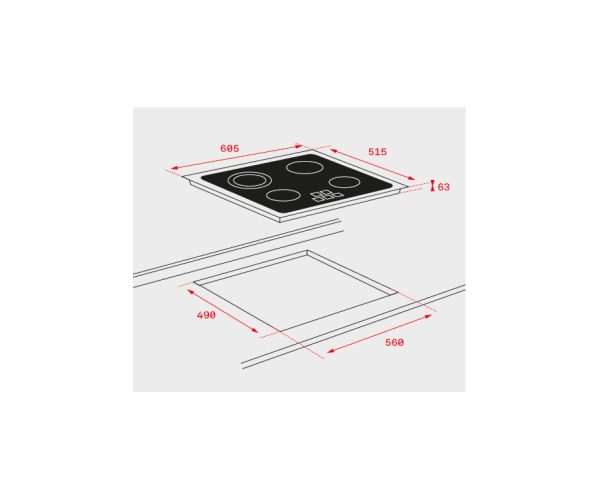 VITROCERAMICA TEKA TB6315 5400W SIN MARCO 40239032 - Image 2