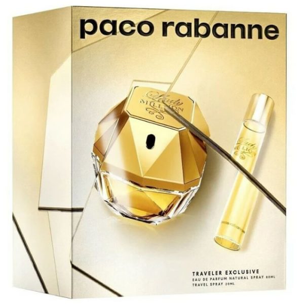 PACO RABANNE | LADY MILION | Eau de Parfum 80ml – Conjunto Exclusivo com 2 Peças