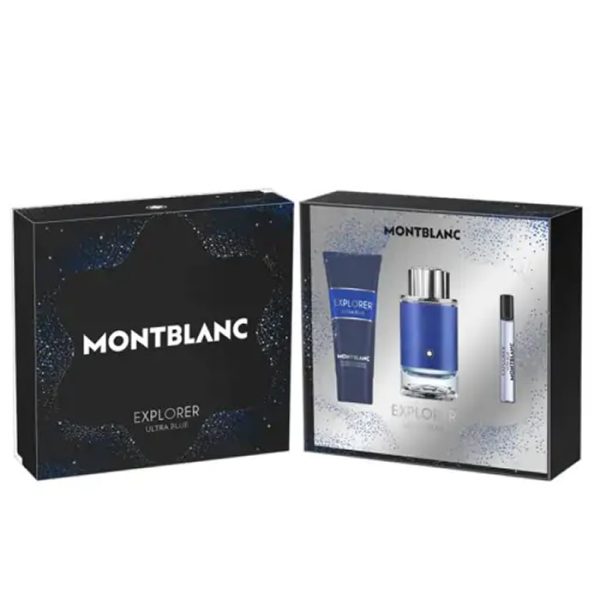 MONTBLANC | EXPLORER ULTRA BLUE | Eau de Parfum 100ml - Conjunto com 3 Peças