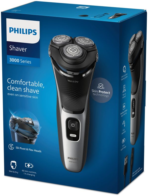 AFEITADORA PHILIPS S3143/00 CORTAPATILLAS W&D - Image 2