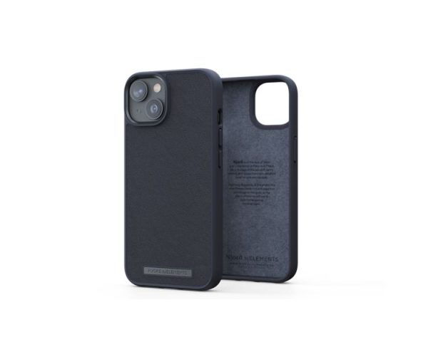 FUNDA IPHONE 12/13/14 PRO CUERO GENUINO NEGRO NJORD