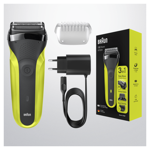 AFEITADORA BRAUN 300BT SERIE 3 CABEZ.BARB+CORTAPAT