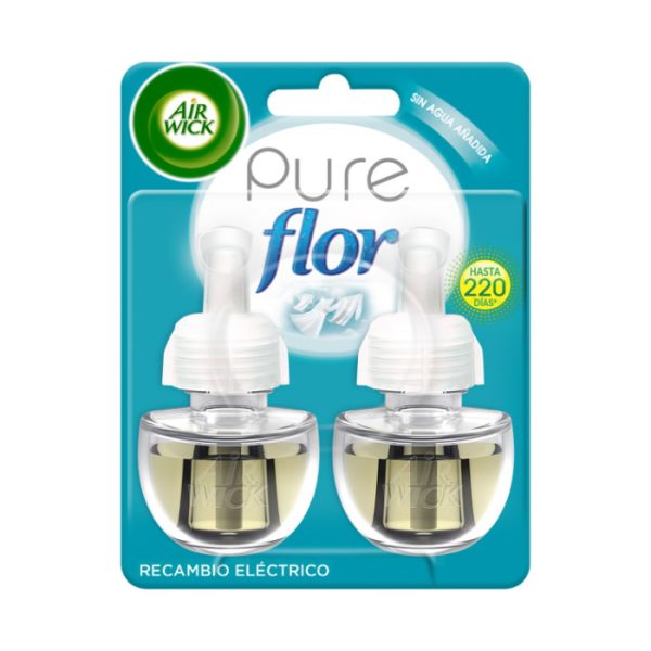 Air-Wick Pure Ambientador Eléctrico Flor Recambio 2 unidades