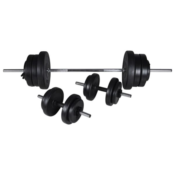 Banco musculação c/ conjunto de barras e halteres 60,5 kg - Image 8