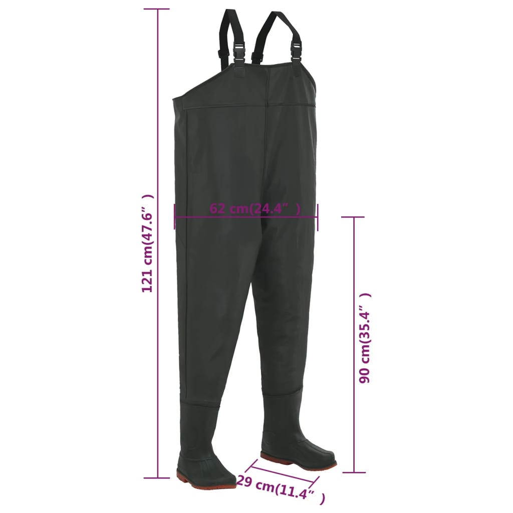 Jardineiras com botas verde tamanho 46 - Image 7