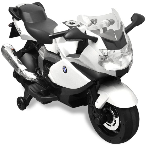 Motocicleta eléctrica BMW 283 para crianças- branca 6V - Image 5