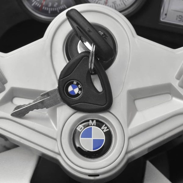 Motocicleta eléctrica BMW 283 para crianças- branca 6V - Image 10