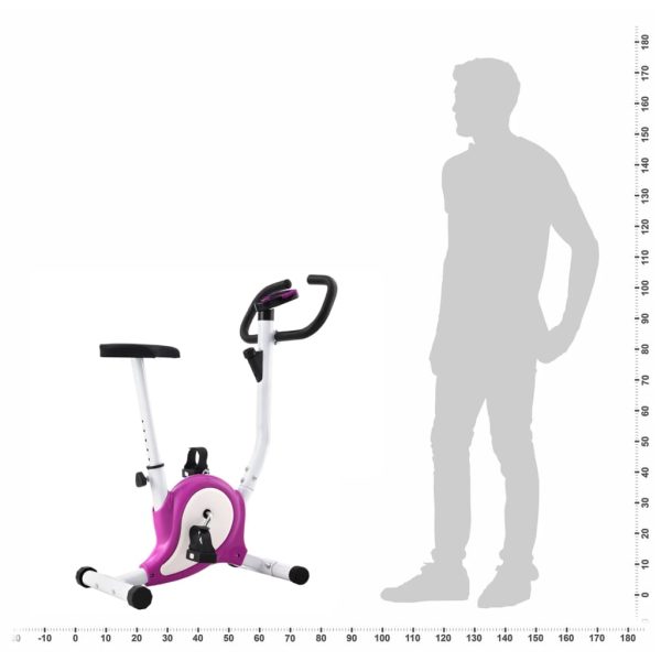 Bicicleta estática com resistência por cinta roxo - Image 11