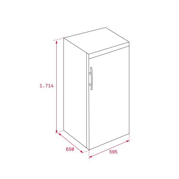 CONGELADOR VERT.TEKA TGF3270 NF INOX A+/F 250L 113300001 - Image 2