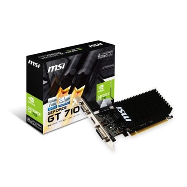 Tarjeta grafica msi gt 710 2gd3h lp 2gb gddr3 - hdmi - dvi - d - vga