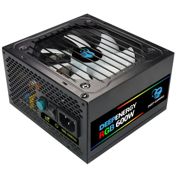 Fuente de alimentacion deep gaming deepenergy rgb600 - 600w 80+ bronze gaming rgb