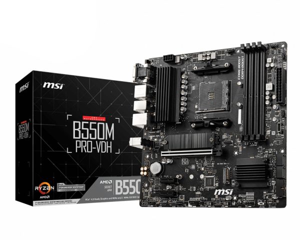 Placa base msi am4 b550m pro - vdh m - atx