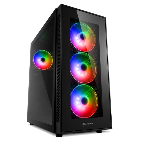 Caja sharkoon tg5 pro atx 2xusb3.0 2xusb2.0 sin fuente rgb