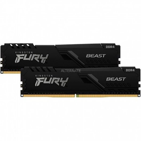 Memoria ram ddr4 32gb 2x16gb kingston - 3600mhz - pc4 - 28800 - fury beast negro - cl 18 - 1.35v
