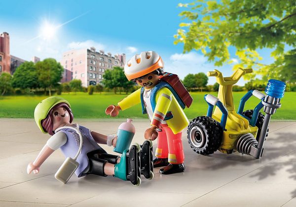 Playmobil starter pack rescate con balance racer