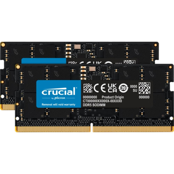 Memoria ram ddr5 32gb crucial  - sodimm - 4800 mhz - pc5 38400 cl40