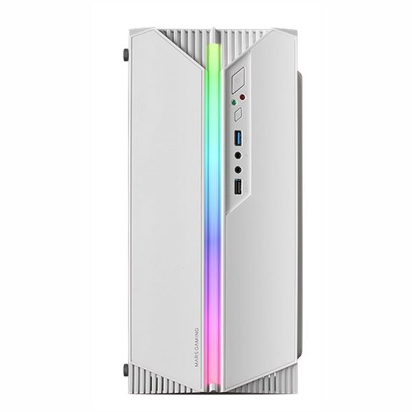 Caja ordenador mars gaming mc - s1 blanco micro atx 1 x usb 3.0 1 x usb 2.0 1 x 80mm frgb