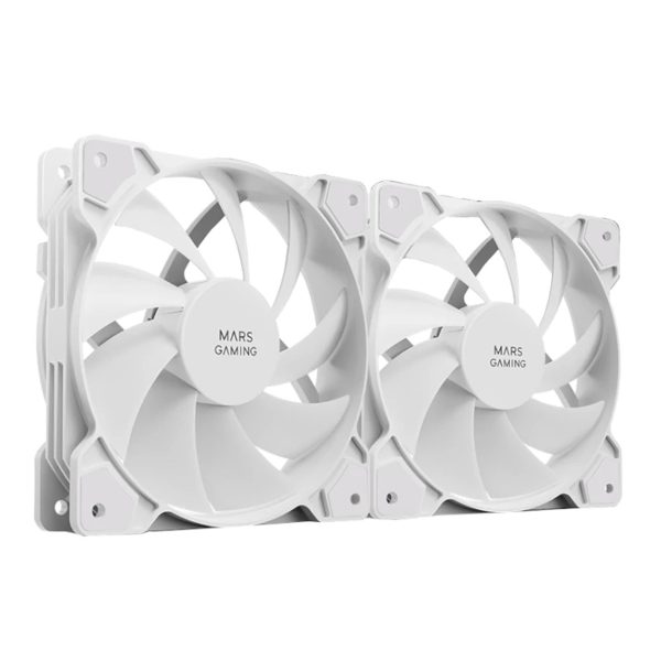 Ventilador mars gaming mfprox2 2 x 120mm blanco