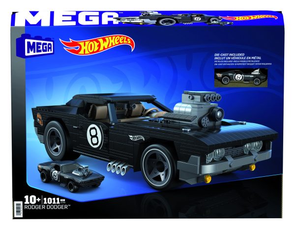 Figura mattel mega construx hot wheels coleccionistas rodger dodger