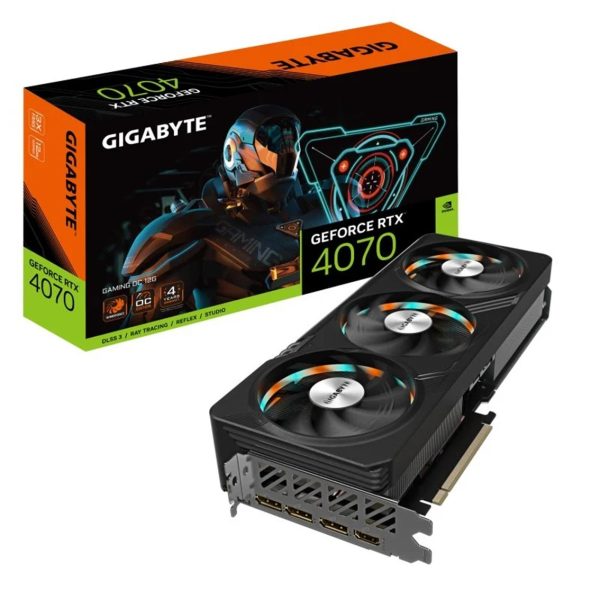 Tarjeta grafica gigabyte rtx 4070 gaming oc 12gb gddr6x dlss3 3 x dp - 1 hdmi - 1 x 16p - pci express 4.0