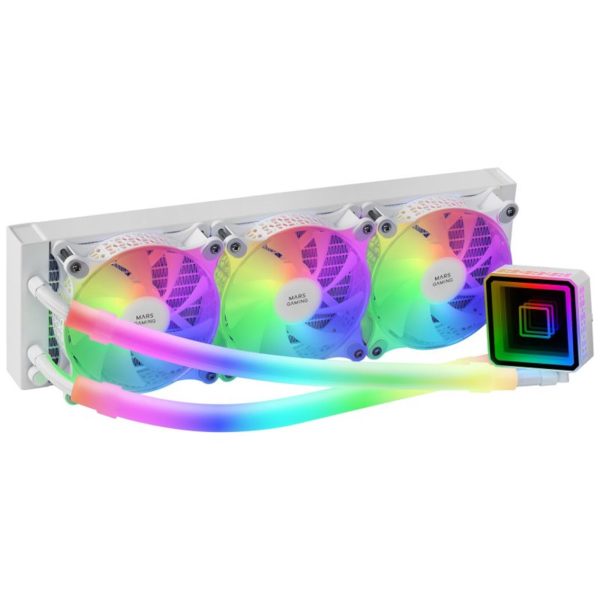 Kit de refrigeracion mars gaming ml - ultra360 blanco 650w 3 x 120mm rgb