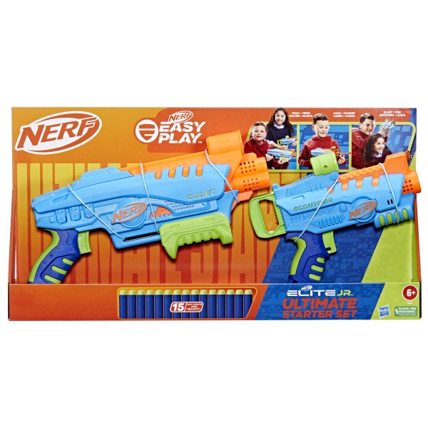 Set doble lanzadores hasbro nerf elite junior ultimate starter