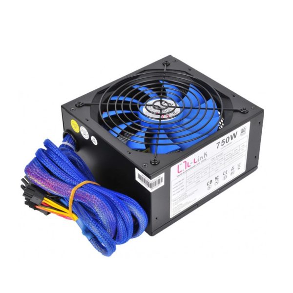 Fuente de alimentacion l - link atx 750w gaming 80+