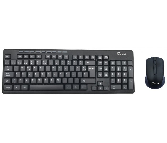 Kit teclado + raton inalambrico l - link ll ll - kb - 555 - wcombo usb negro
