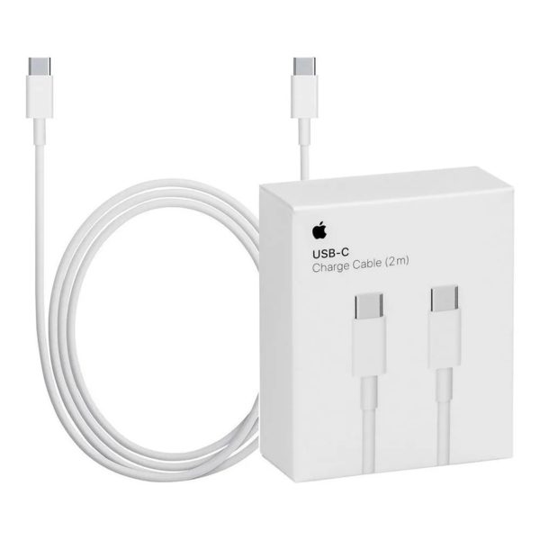 Cable original apple iphone usb tipo c a usb tipo c -  2 m - blanco