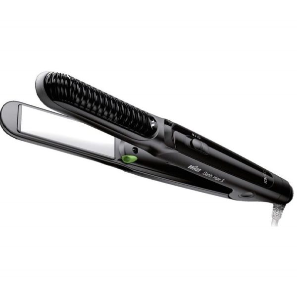 PLANCHA DE PELO BRAUN CERAMICA + ACCESORIO RIZADOR